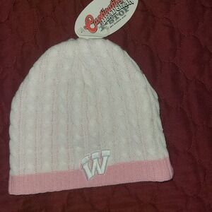 Pink WISCONSIN BADGERS Stocking Cap Winter Buckie Football Captivating Head Gear
